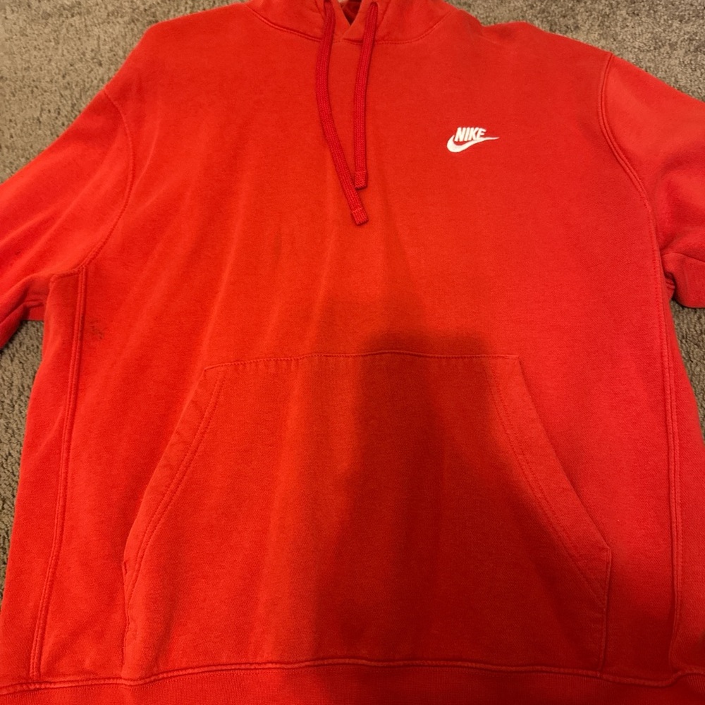 Nike Men's Bright Red Pullover Sweater